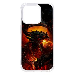 Dragon Fire Fantasy Art Iphone 14 Pro Tpu Uv Print Case by Maspions