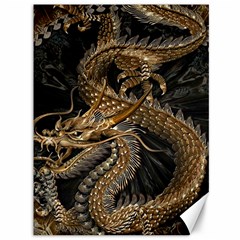 Fantasy Dragon Pentagram Canvas 36  X 48 