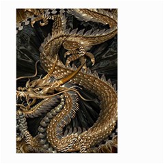 Fantasy Dragon Pentagram Large Garden Flag (two Sides) by Maspions