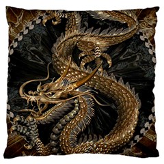 Fantasy Dragon Pentagram Standard Premium Plush Fleece Cushion Case (two Sides)