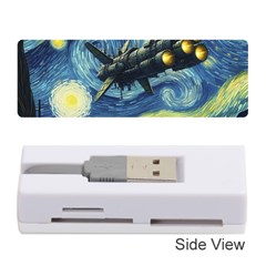 Spaceship Starry Night Van Gogh Painting Memory Card Reader (stick) by Maspions