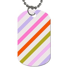 Lines Geometric Background Dog Tag (two Sides)