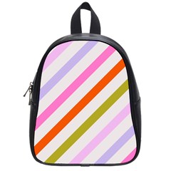 Lines Geometric Background School Bag (small) by Maspions