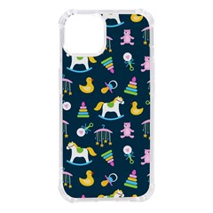 Cute Babies Toys Seamless Pattern Iphone 14 Tpu Uv Print Case by Apen