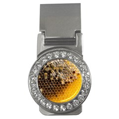 Honeycomb With Bees Money Clips (cz)  by Apen
