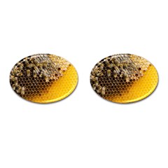 Honeycomb With Bees Cufflinks (oval) by Apen