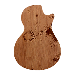 Apple Males Almond Bread Abstract Mathematics Guitar Shape Wood Guitar Pick Holder Case And Picks Set