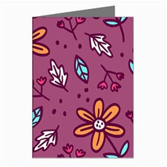 Flowers Petals Leaves Foliage Greeting Cards (pkg Of 8)