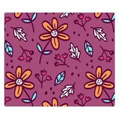 Flowers Petals Leaves Foliage Two Sides Premium Plush Fleece Blanket (kids Size)