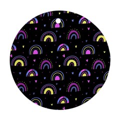 Wallpaper Pattern Rainbow Ornament (round)