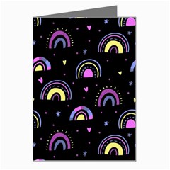 Wallpaper Pattern Rainbow Greeting Card