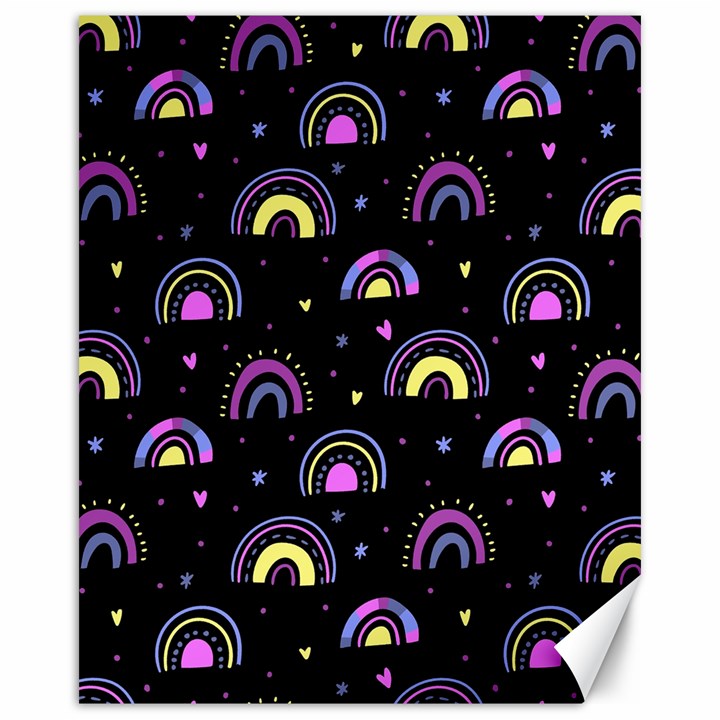 Wallpaper Pattern Rainbow Canvas 16  x 20 