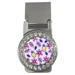 Flowers Petals Pineapples Fruit Money Clips (cz) 