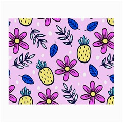 Flowers Petals Pineapples Fruit Small Glasses Cloth (2 Sides) by Maspions