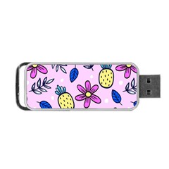 Flowers Petals Pineapples Fruit Portable Usb Flash (one Side)