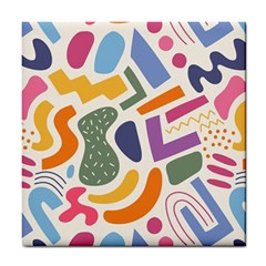 Abstract Pattern Background Tile Coaster