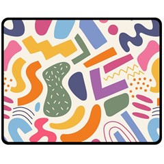 Abstract Pattern Background Two Sides Fleece Blanket (medium)