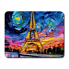 Eiffel Tower Starry Night Print Van Gogh Small Mousepad by Maspions