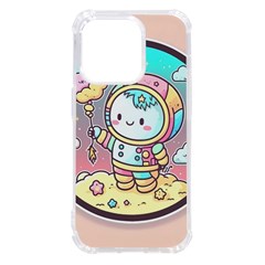 Boy Astronaut Cotton Candy Childhood Fantasy Tale Literature Planet Universe Kawaii Nature Cute Clou Iphone 14 Pro Tpu Uv Print Case by Maspions