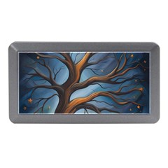 Tree Branches Mystical Moon Expressionist Oil Painting Acrylic Painting Abstract Nature Moonlight Ni Memory Card Reader (mini)