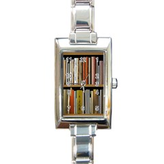 Book Nook Books Bookshelves Comfortable Cozy Literature Library Study Reading Reader Reading Nook Ro Rectangle Italian Charm Watch by Maspions