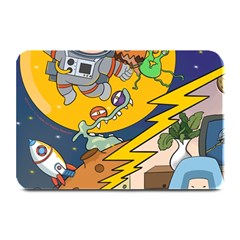 Astronaut Moon Monsters Spaceship Universe Space Cosmos Plate Mats