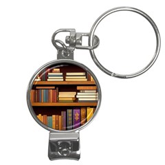 Book Nook Books Bookshelves Comfortable Cozy Literature Library Study Reading Room Fiction Entertain Nail Clippers Key Chain