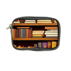 Book Nook Books Bookshelves Comfortable Cozy Literature Library Study Reading Room Fiction Entertain Coin Purse by Maspions