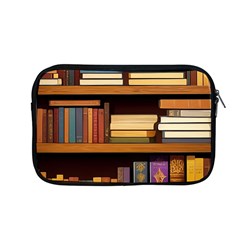 Book Nook Books Bookshelves Comfortable Cozy Literature Library Study Reading Room Fiction Entertain Apple Macbook Pro 13  Zipper Case by Maspions
