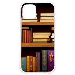 Book Nook Books Bookshelves Comfortable Cozy Literature Library Study Reading Room Fiction Entertain Iphone 12/12 Pro Tpu Uv Print Case by Maspions