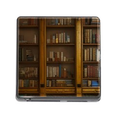 Books Book Shelf Shelves Knowledge Book Cover Gothic Old Ornate Library Memory Card Reader (square 5 Slot) by Maspions