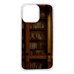 Books Book Shelf Shelves Knowledge Book Cover Gothic Old Ornate Library Iphone 14 Pro Max Tpu Uv Print Case by Maspions