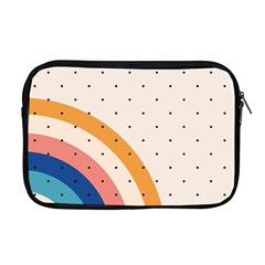 Abstract Geometric Bauhaus Polka Dots Retro Memphis Rainbow Apple Macbook Pro 17  Zipper Case