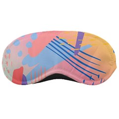 Abstract Lines Dots Pattern Purple Pink Blue Sleep Mask by Maspions