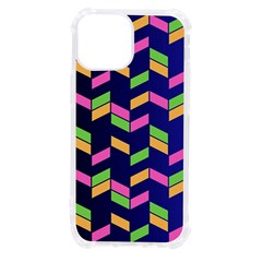 Background Pattern Geometric Pink Yellow Green Iphone 13 Mini Tpu Uv Print Case by Maspions