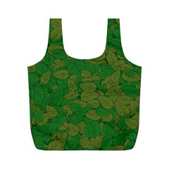 Vectors Leaves Background Plant Full Print Recycle Bag (m) by Askadina