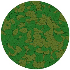 Vectors Leaves Background Plant Wooden Puzzle Round by Askadina