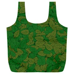 Vectors Leaves Background Plant Full Print Recycle Bag (xxl) by Askadina