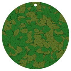 Vectors Leaves Background Plant Uv Print Acrylic Ornament Round by Askadina