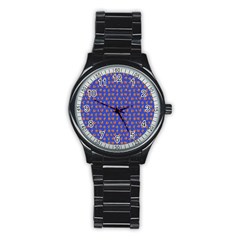 Cute Sketchy Monsters Motif Pattern Stainless Steel Round Watch by dflcprintsclothing