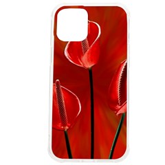 Flowers Red Iphone 12 Pro Max Tpu Uv Print Case by Askadina