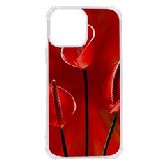 Flowers Red Iphone 13 Pro Max Tpu Uv Print Case by Askadina