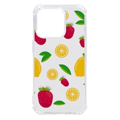 Strawberry Lemons Fruit Iphone 14 Pro Tpu Uv Print Case by Askadina