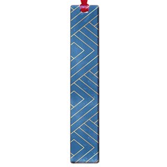 Plaid Background Blue Large Book Marks