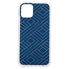 Plaid Background Blue Iphone 12 Mini Tpu Uv Print Case	 by Askadina