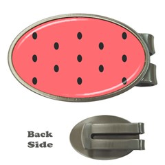 Watermelon Melon Fruit Healthy Food Meal Breakfast Lunch Juice Lemonade Summer Money Clips (oval)  by Maspions