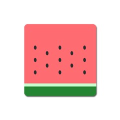 Watermelon Melon Fruit Healthy Food Meal Breakfast Lunch Juice Lemonade Summer Square Magnet