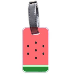 Watermelon Melon Fruit Healthy Food Meal Breakfast Lunch Juice Lemonade Summer Luggage Tag (two Sides)