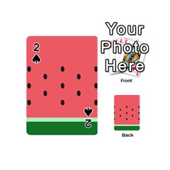 Watermelon Melon Fruit Healthy Food Meal Breakfast Lunch Juice Lemonade Summer Playing Cards 54 Designs (mini)