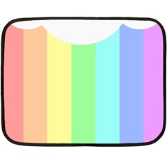 Rainbow Cloud Background Pastel Template Multi Coloured Abstract Fleece Blanket (mini)